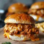 Cajun Chicken Sloppy Joes with Creamy Cheese Sauce