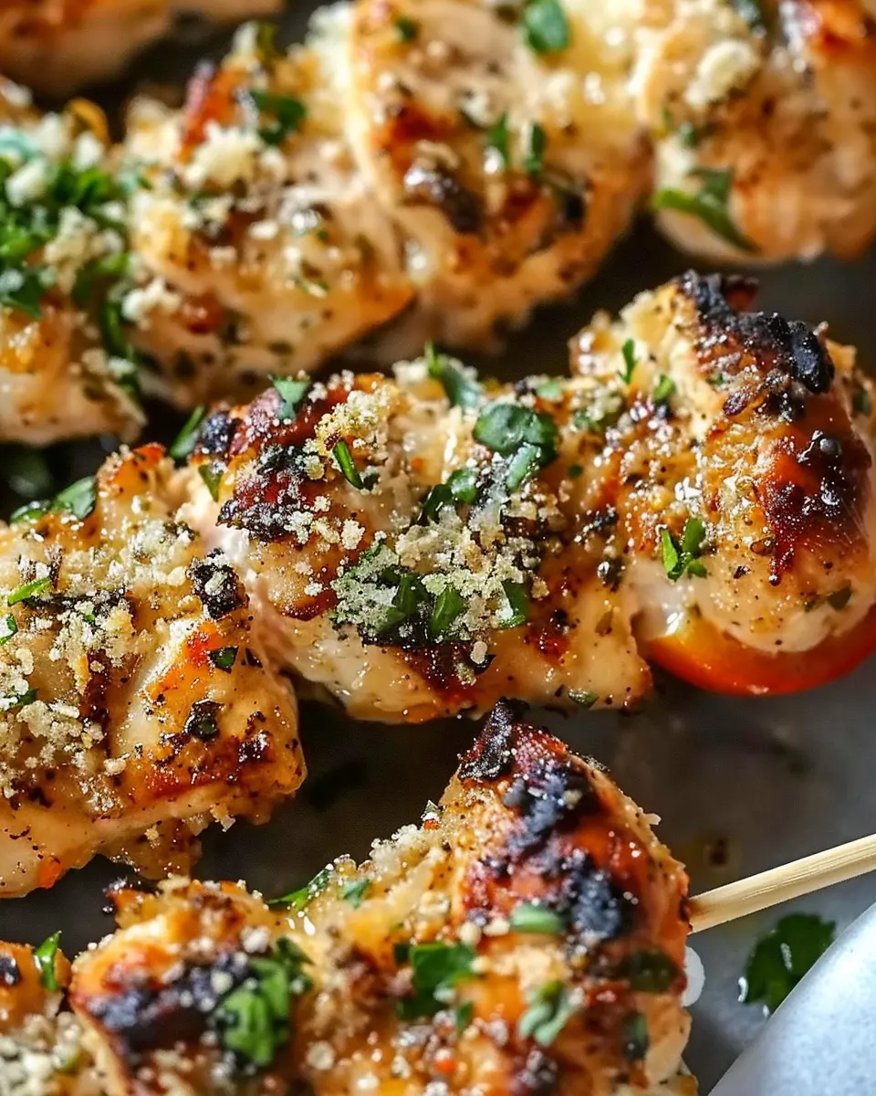 Ranch Garlic Parmesan Chicken Skewers: A Juicy BBQ Delight