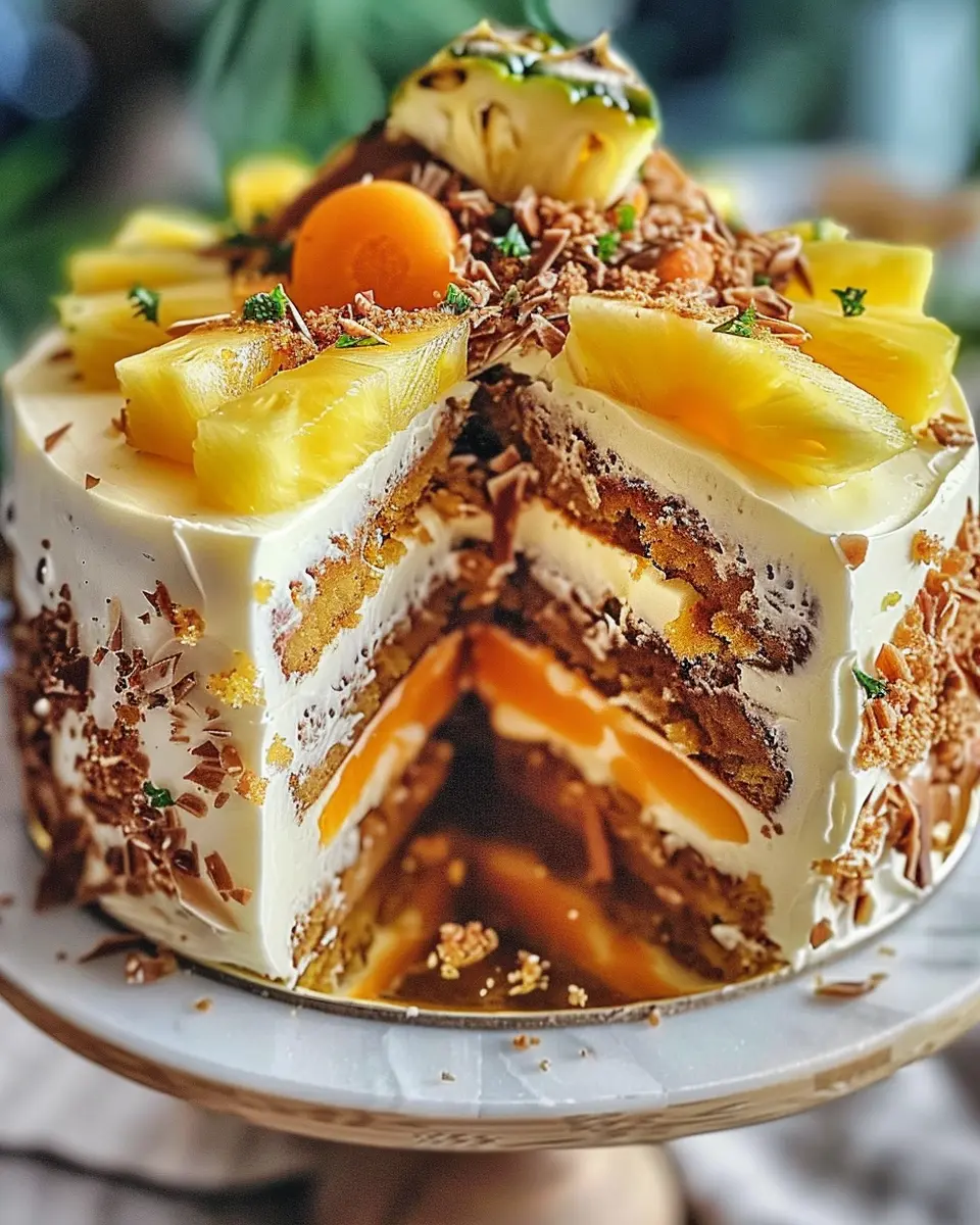 Hawaiian Carrot Pineapple Cake: The Best Homemade Delight
