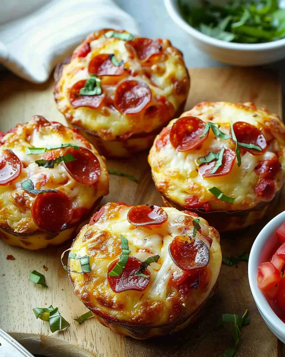 Lunchbox Pizza Muffins: Easy Turkey Bacon and Chicken Ham Delight