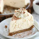 Eggnog Cheesecake with Gingersnap Crust