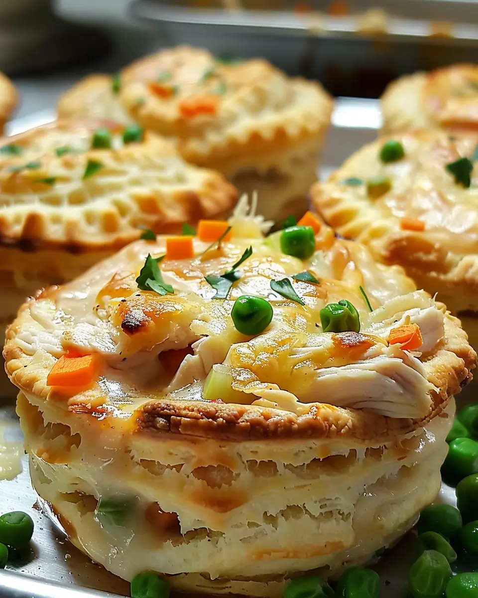 Chicken Pot Pie Biscuit Cups