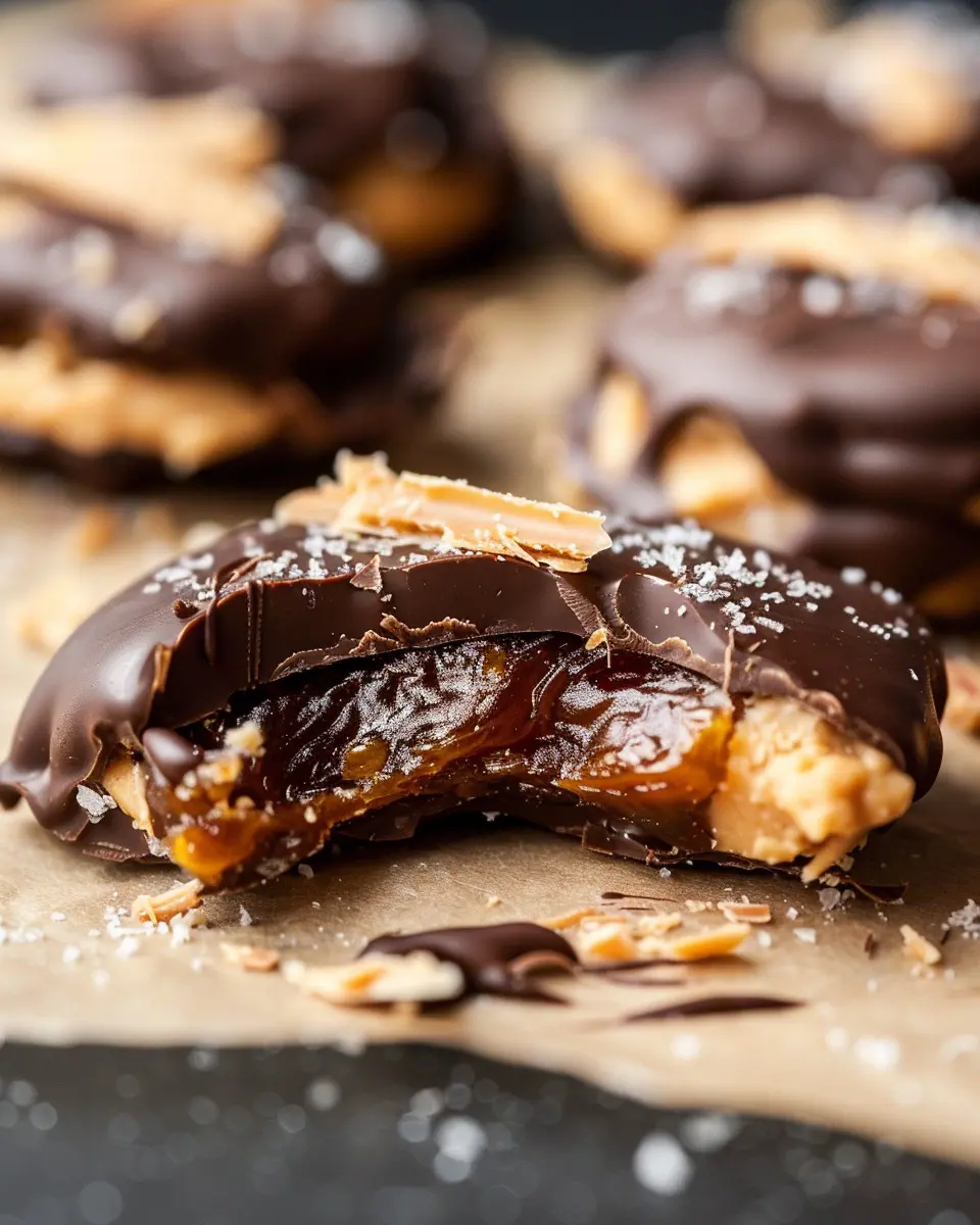 Smashed Dates with Peanut Butter and Chocolate: A Decadent Treat