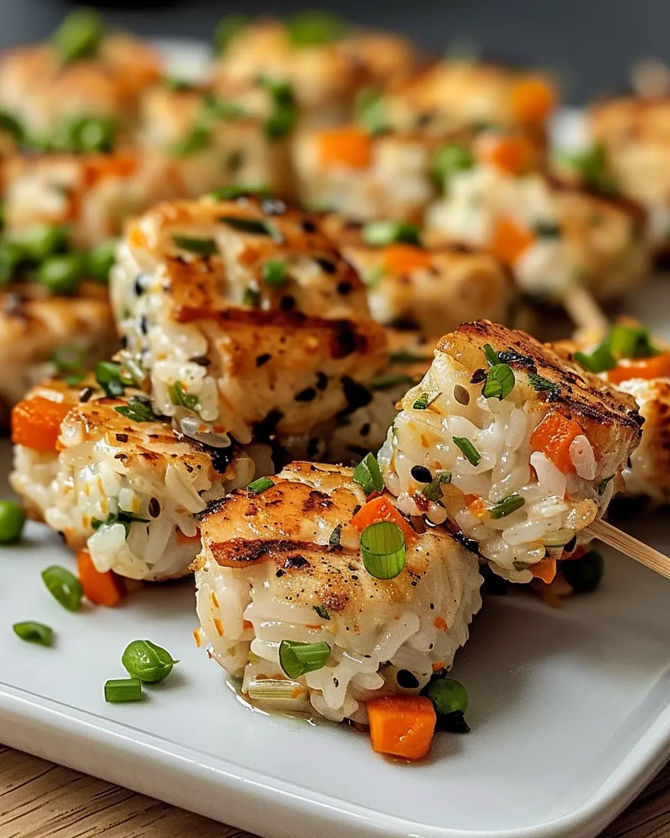 Chicken &amp; Veggie Rice Bites