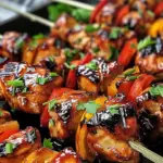 Hawaiian BBQ Chicken Skewers
