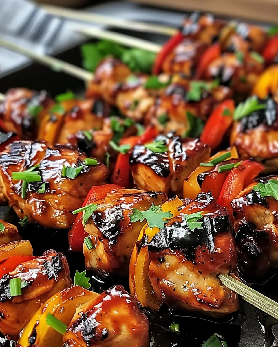 Hawaiian BBQ Chicken Skewers