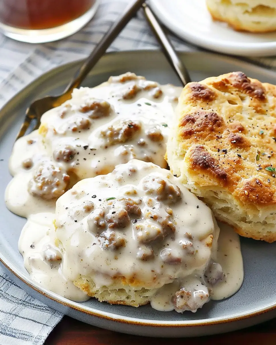 Sausage Gravy And Biscuits