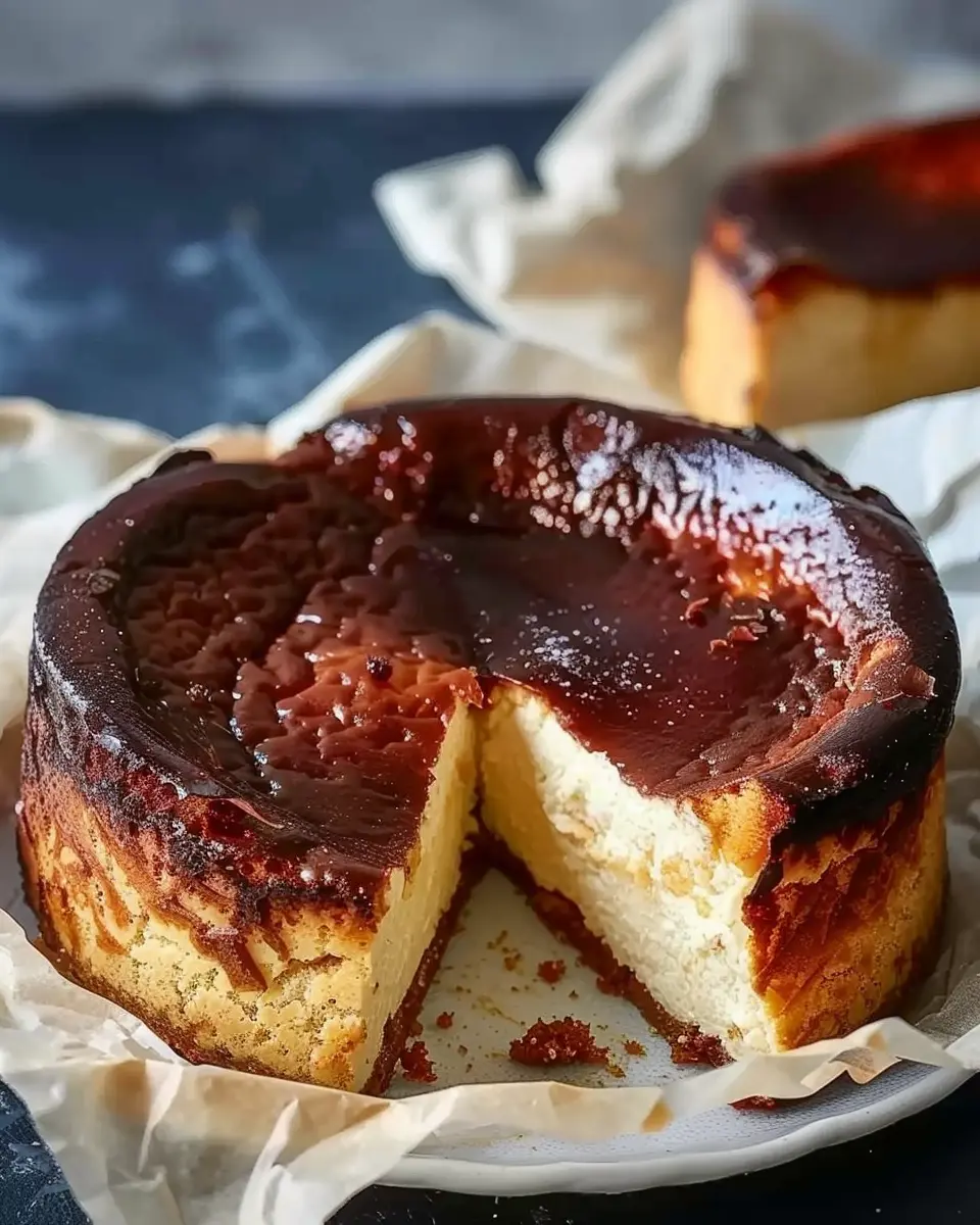 Burnt basque cheesecake
