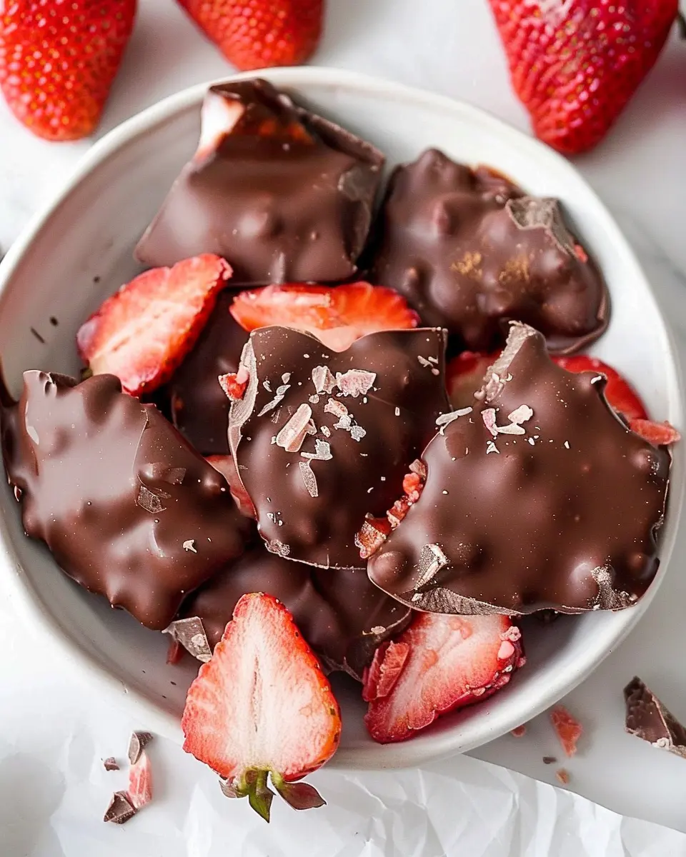 Chocolate Strawberry Yogurt Clusters Recipe