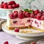 No-bake raspberry cheesecake