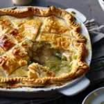 Easy chicken and leek pie