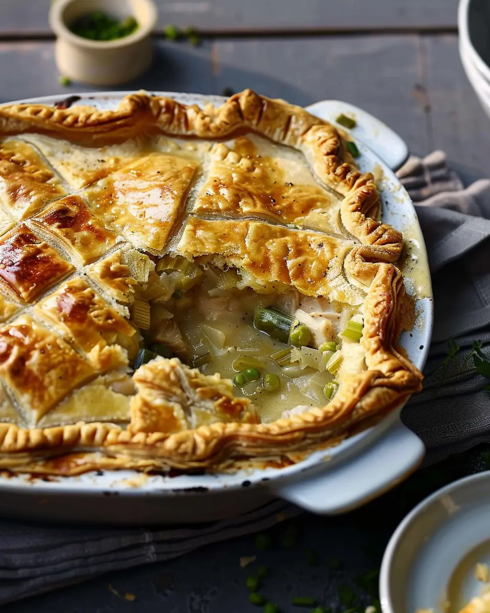 Easy chicken and leek pie: A comforting homemade delight