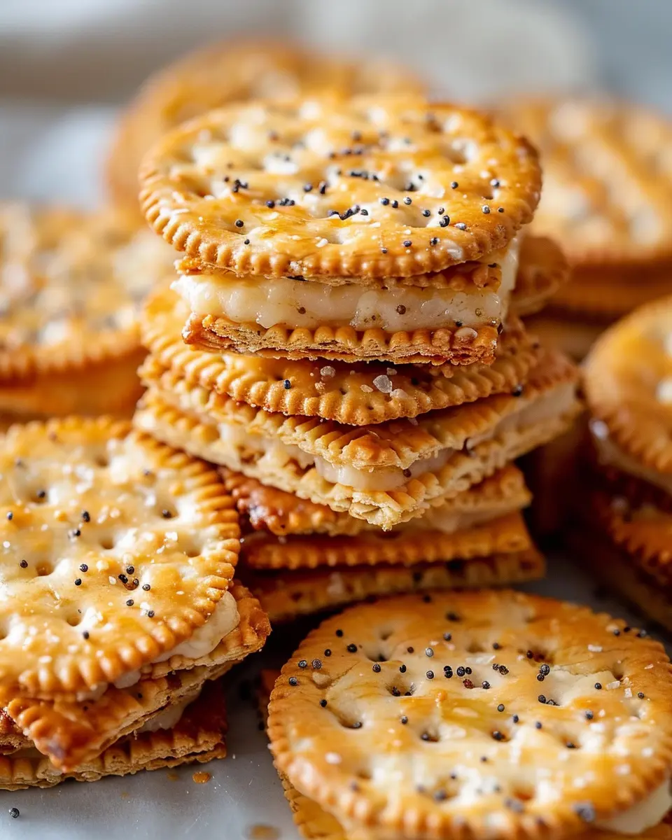 Ritz Cracker Party Sandwiches: Easy Turkey Bacon &amp; Chicken Ham Treats