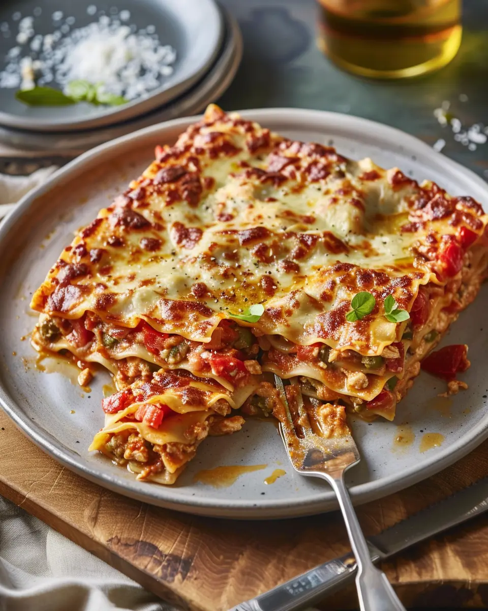 Chicken Lasagne: An Easy Comfort Food with Turkey Bacon Delight