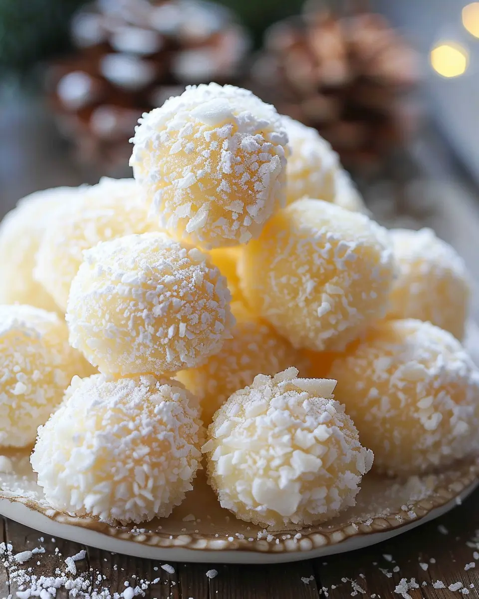 Sweetened Condensed Milk Snowballs