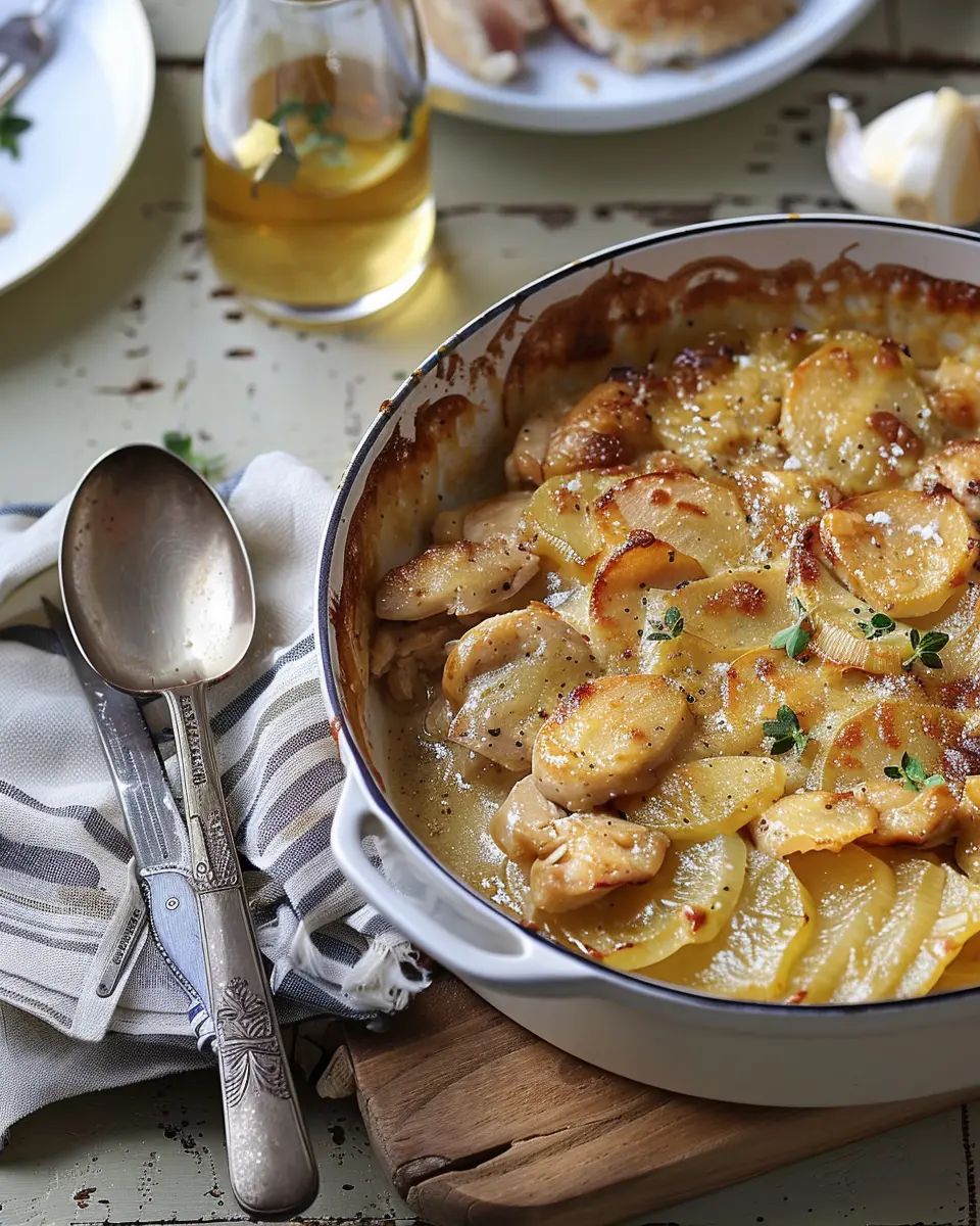 Chicken leek and cider gratin: A comforting and easy recipe