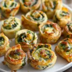 Spinach Dip in Bite-Sized Pinwheels