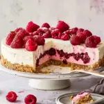 No-bake raspberry cheesecake