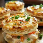 Chicken Pot Pie Biscuit Cups