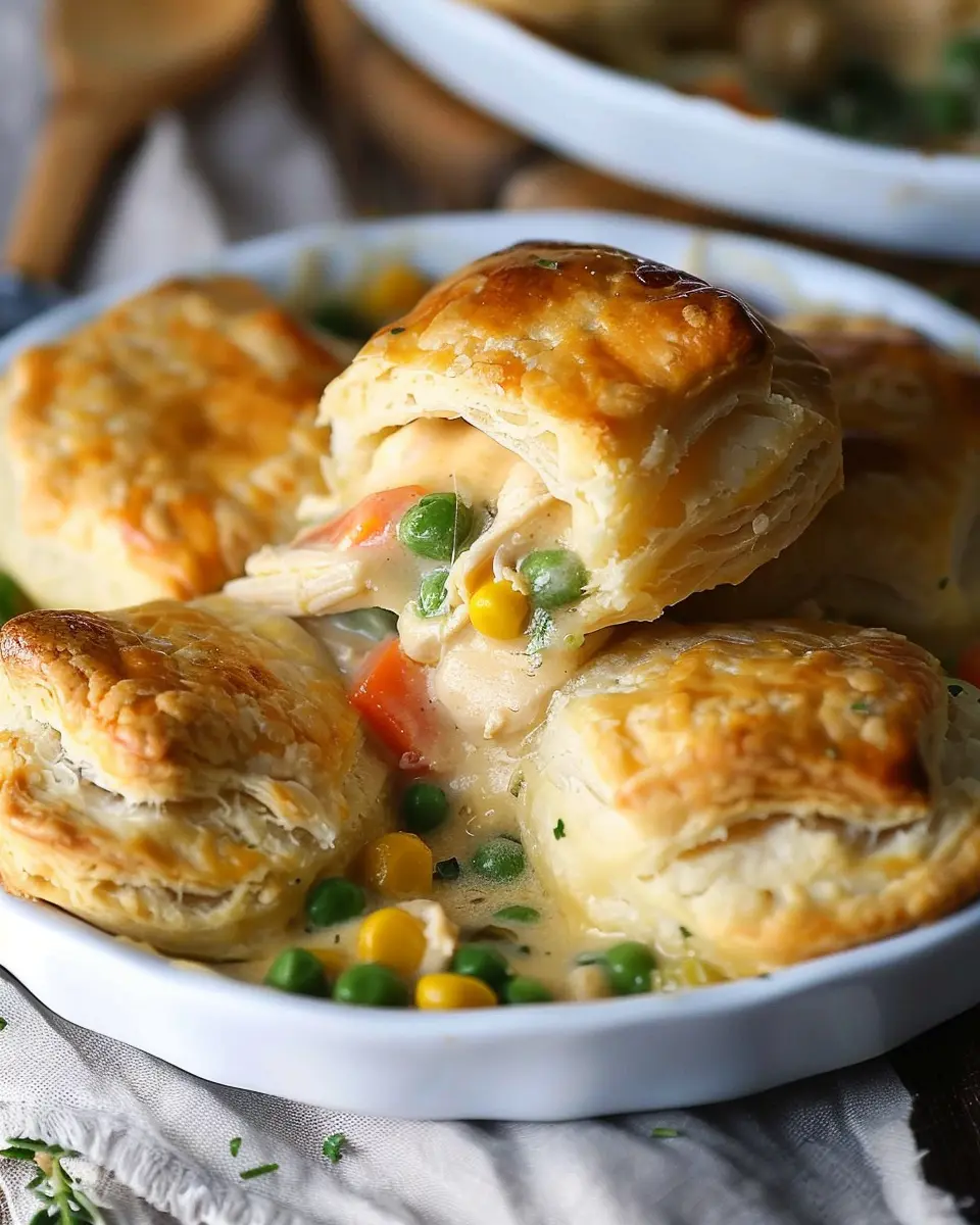 Chicken Pot Pie with Biscuits: A Comforting Homemade Delight