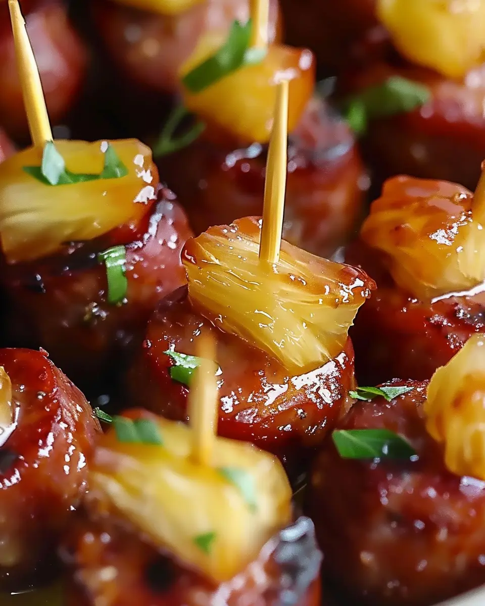 Glazed Kielbasa Pineapple Bites: Easy Appetizer for Any Gathering