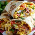 Crockpot Breakfast Burritos