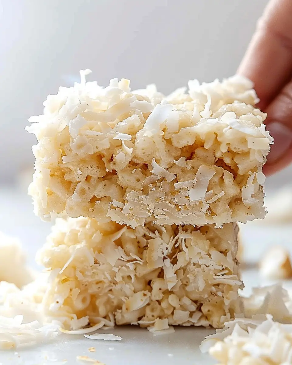 Coconut Lover’s Rice Krispy Treats: Easy Indulgence at Home