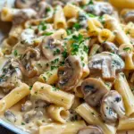 Creamy Tuscan Mushroom Pasta Skillet
