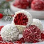 Christmas Red Velvet Snowballs